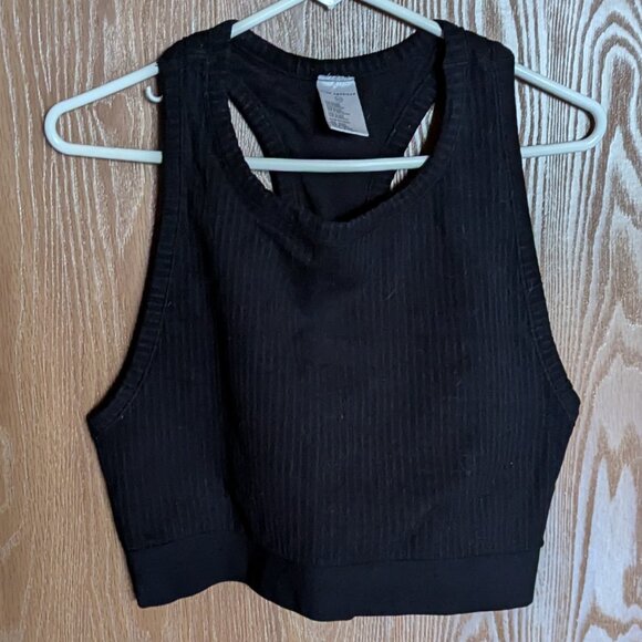Good American Black Racerback Sleeveless Tank, 5/6 - Picture 1 of 5